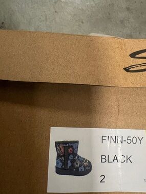 Seven7 Black Kids Floral Winter Boots